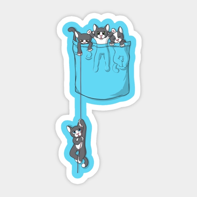 Pocket Kittens Sticker by Beka